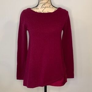 Garnet Hill cashmere and silk sweater mixed fabric XS